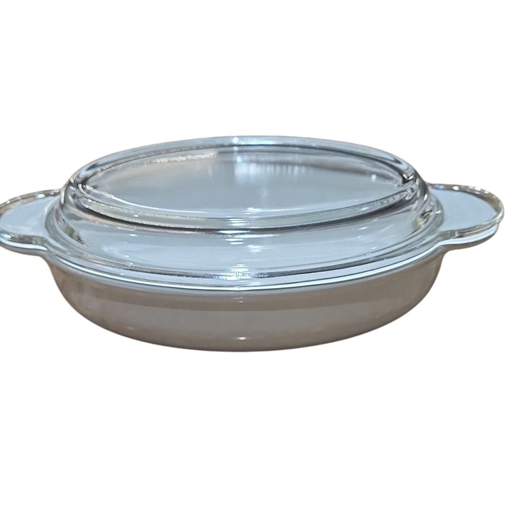 Corning Ware White Casserole Dish with Glass Lid P-14-B 14 oz